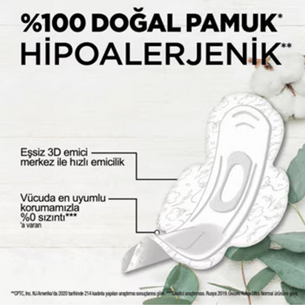 نوار بهداشتی کوتکس مدل Natural Super Ekonomik بسته 20 عددی