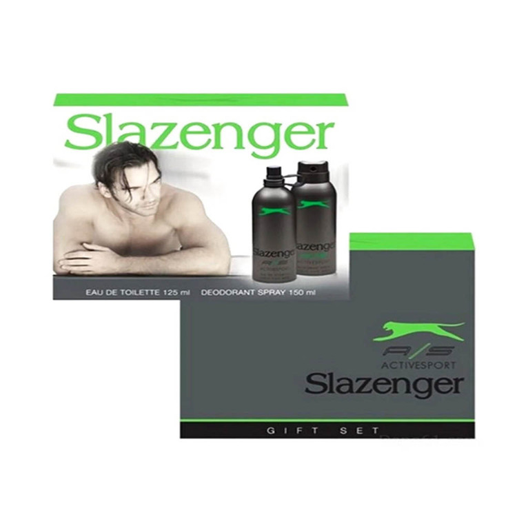 ست هدیه دوتایی مردانه اسلازنگر Slazenger مدل سبز Green مجموع ۲۷۵ میلیلیتر