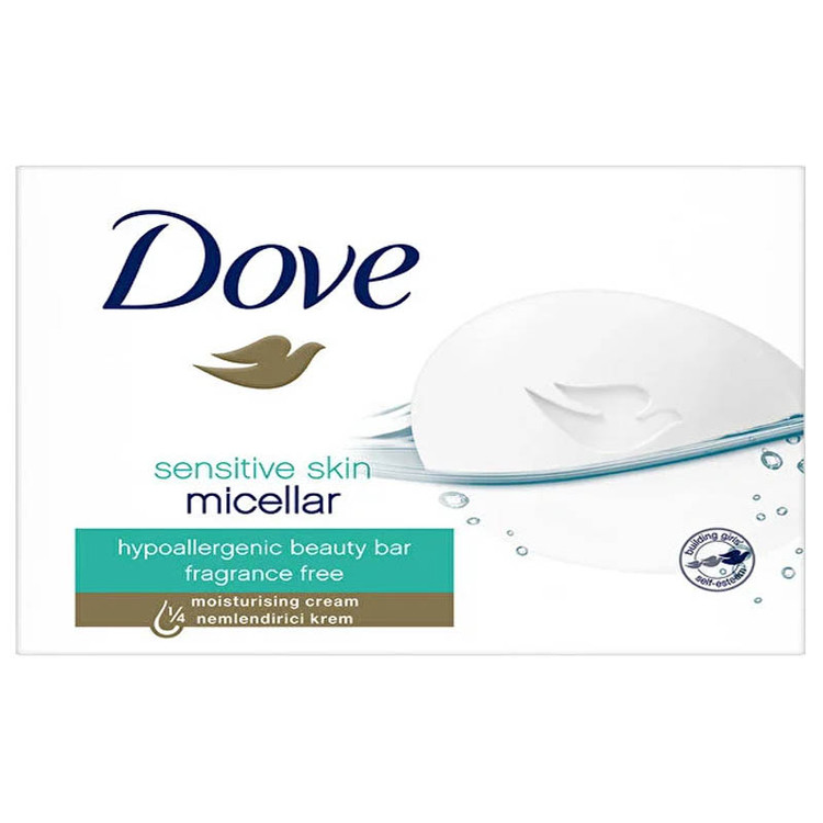 صابون ضدحساسیت داو Dove مدل Sensitive micellar وزن 90 گرم