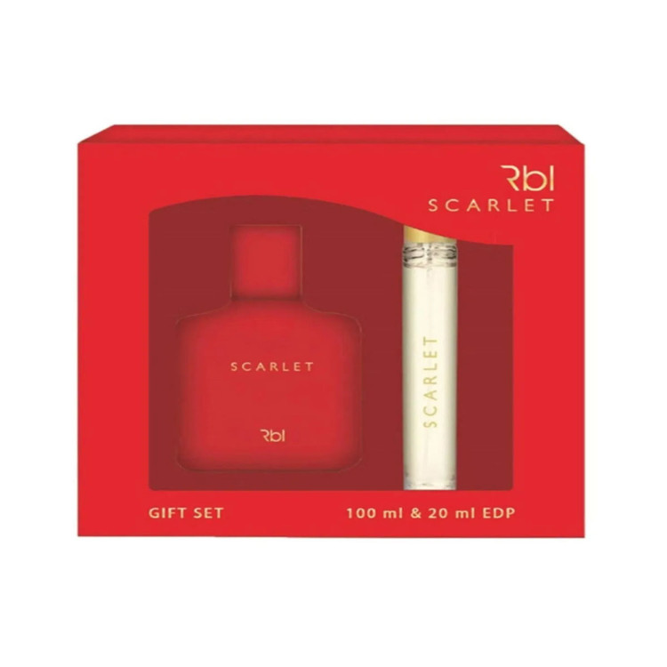ست عطر و ادکلن زنانه ربول Rebul مدل SCARLET حجم 100 میلی لیتر + 20 میلی لیتر