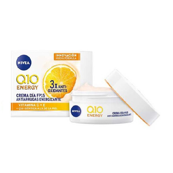 کرم روز ضدچروک حاوی ویتامین C و E و Q10 نیوا با spf15 حجم 50 میلی لیتر