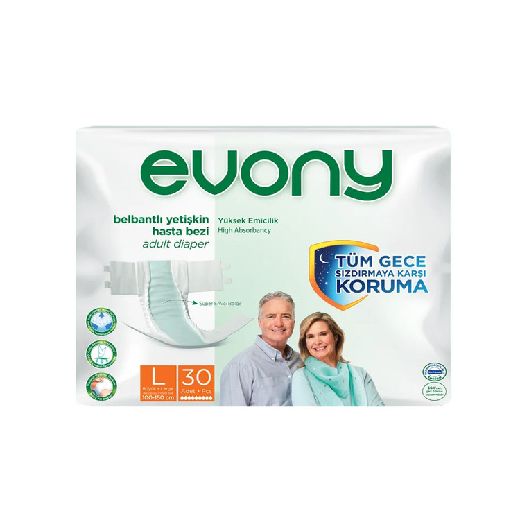 پوشک بزرگسال اوونی مدل چسبی سایز Large بسته 30 عددی