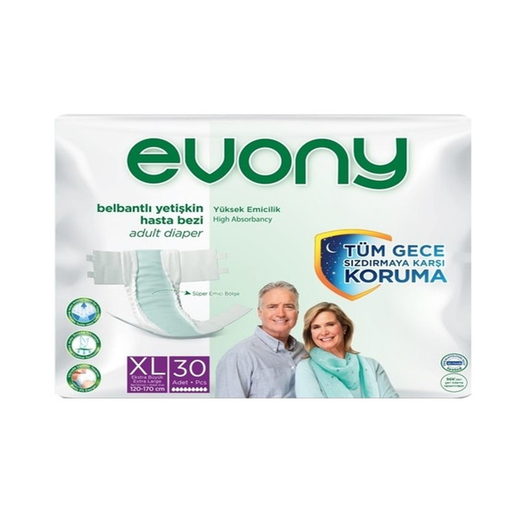 پوشک بزرگسال اوونی مدل چسبی سایز Medium بسته 30 عددی