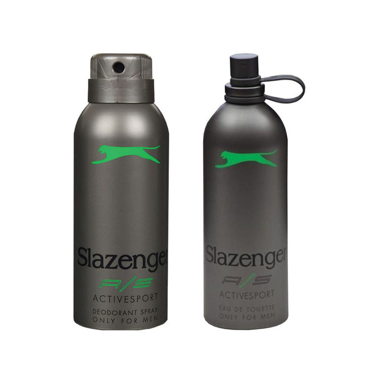 ست هدیه دوتایی مردانه اسلازنگر Slazenger مدل سبز Green مجموع ۲۷۵ میلیلیتر