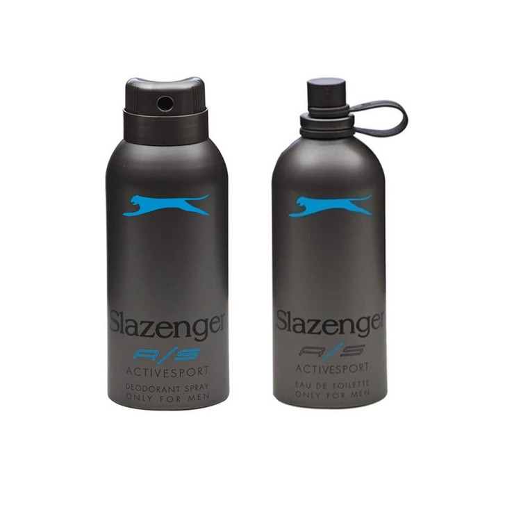 ست هدیه دوتایی مردانه اسلازنگرSlazenger مدل آبی Blue مجموع 275 میل